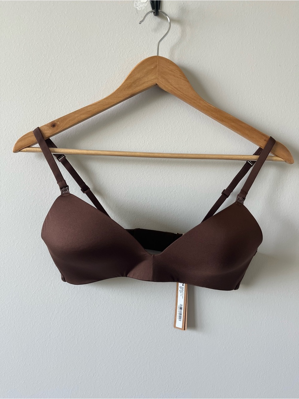 SKIMS Wireless Form Maternity Nursing Bra 34B 38C NWT Cocoa Color